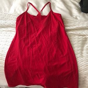 Outdoor voices red exercise dress